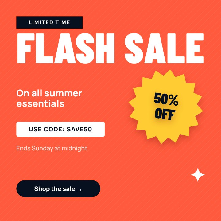 Flash Sale template