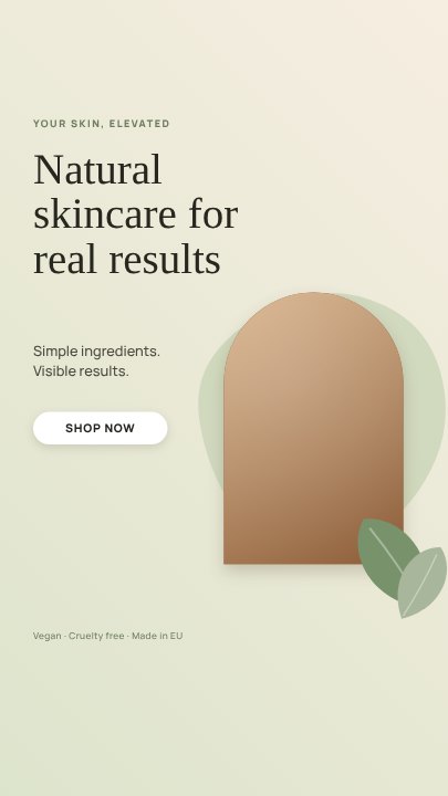 Natural Skincare template